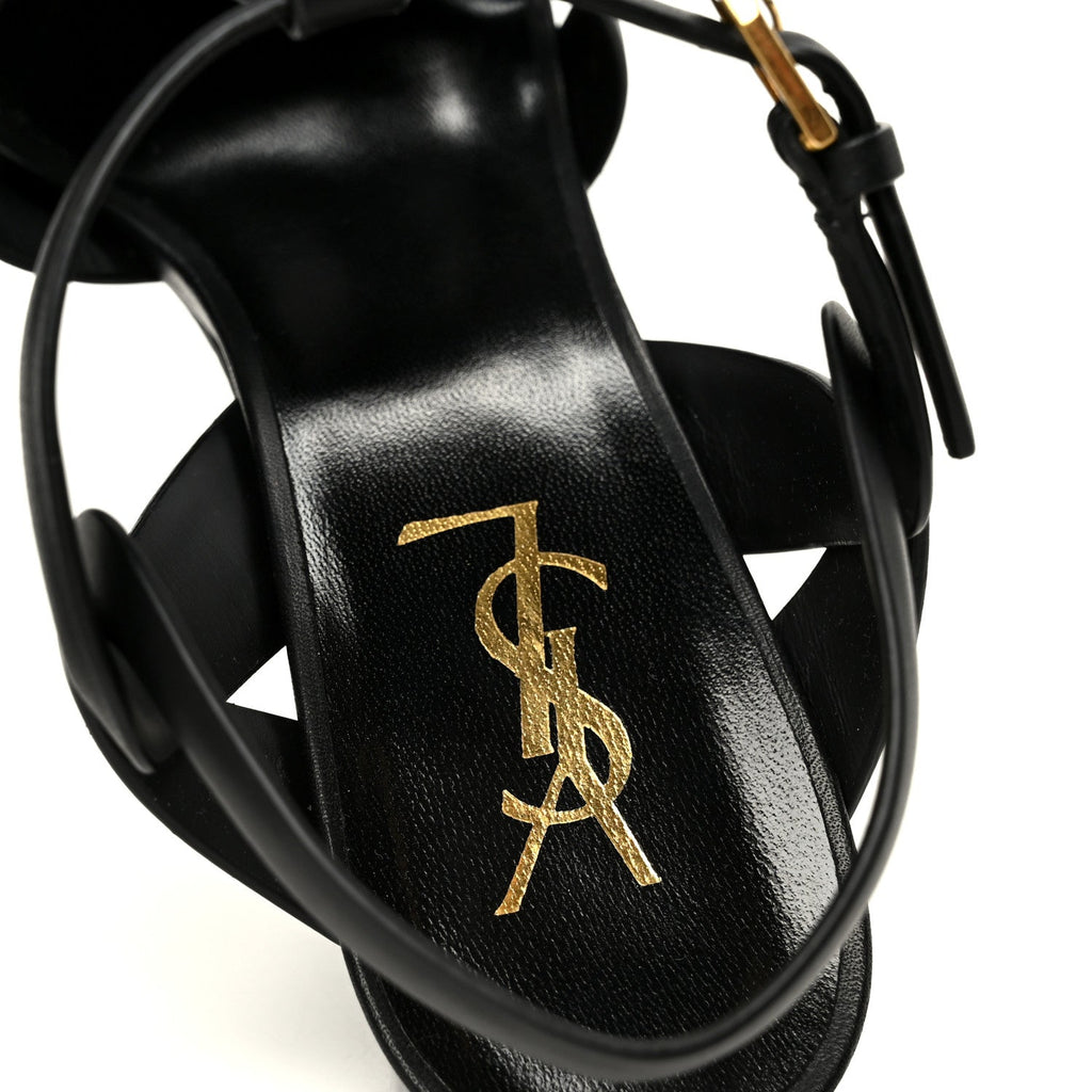 Calfskin Tribute 105 Platform Sandals 39.5 Black
