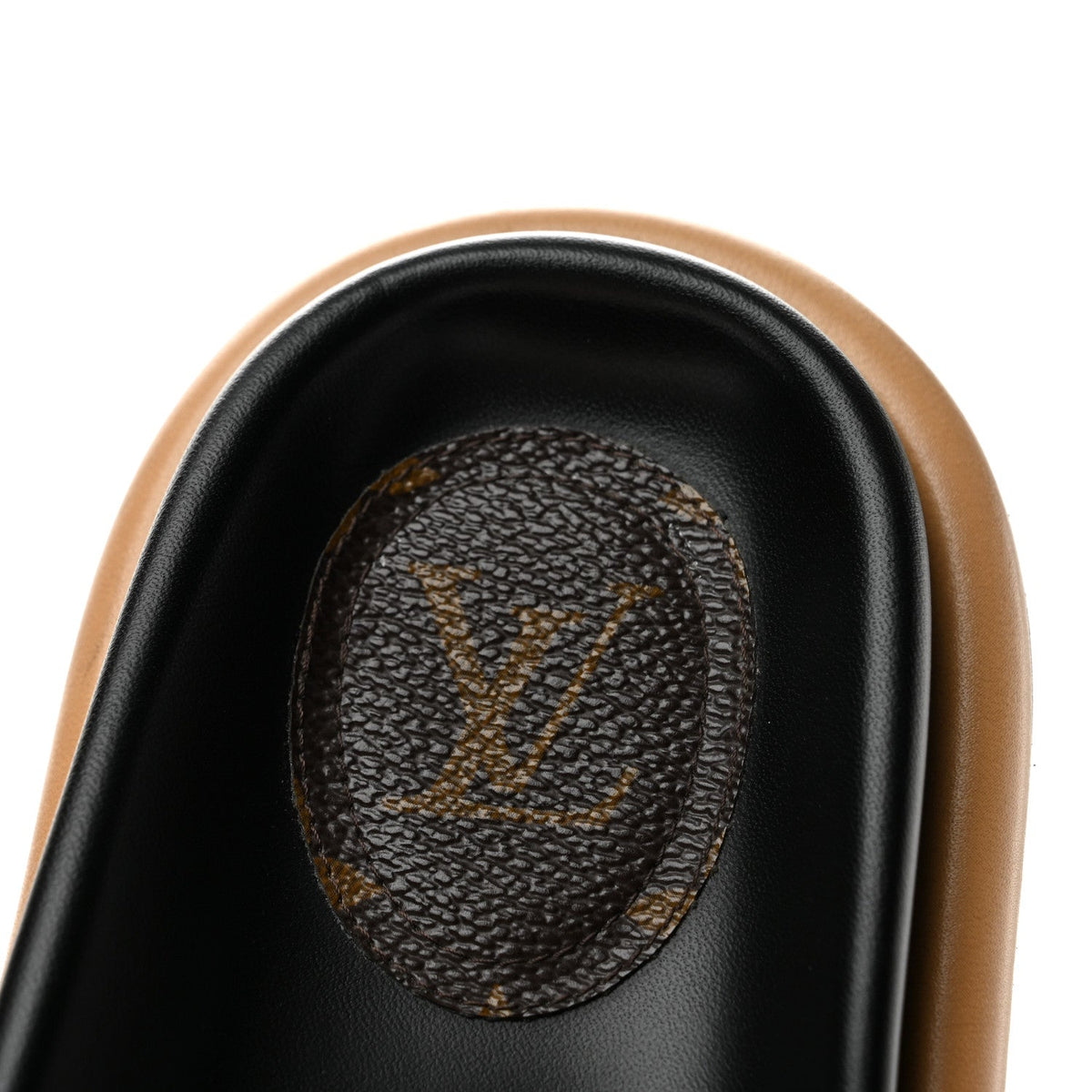 Nylon Monogram Pool Pillow Comfort Mule 37 Cacao Brown
