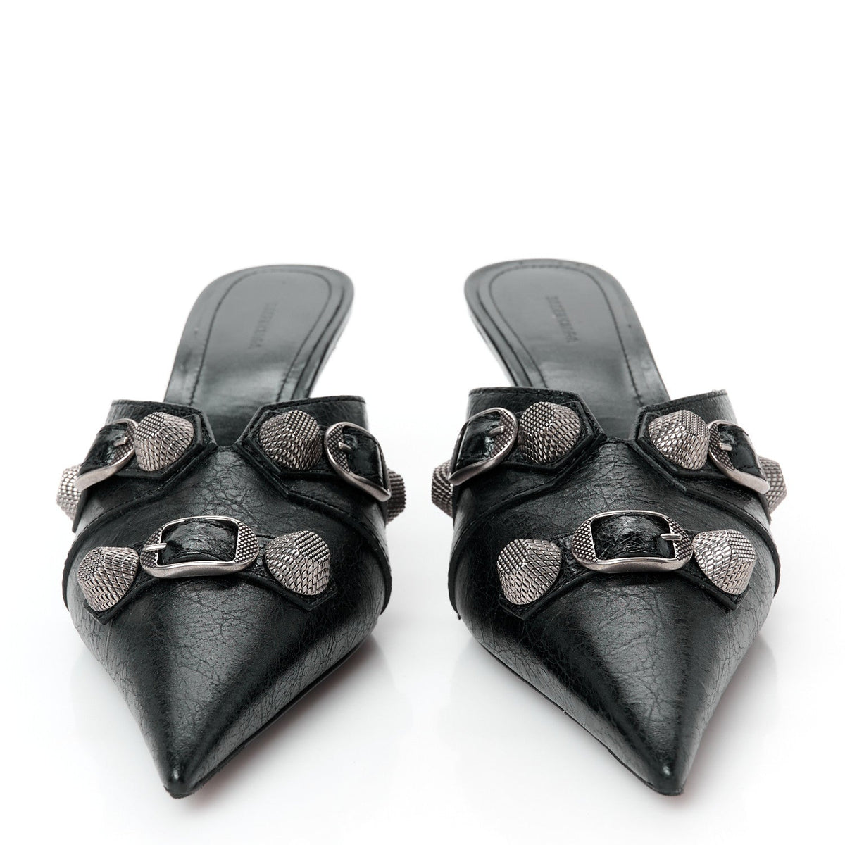 Agneau Arena Cagole 70mm Mules 36 Black