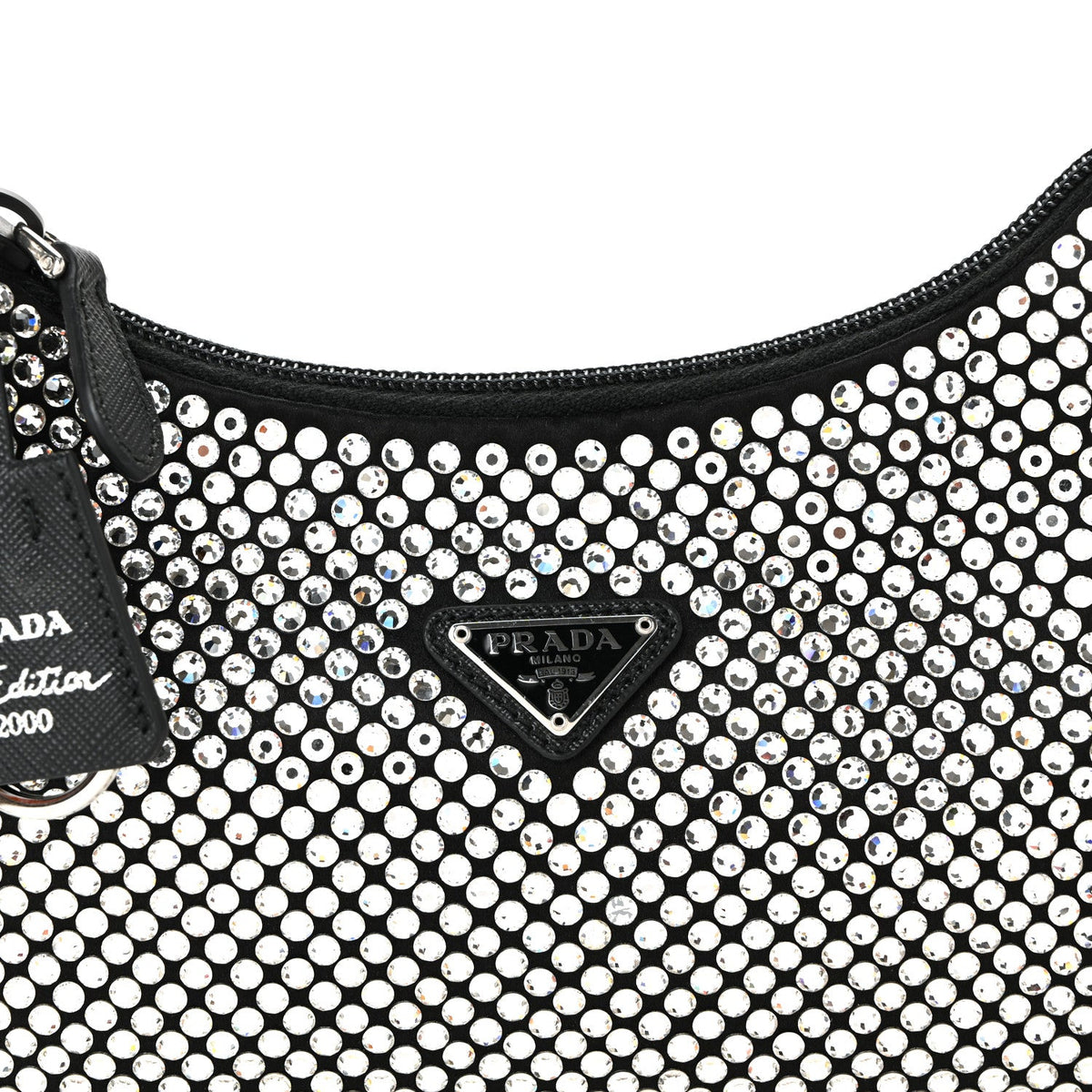 Satin Crystal Mini Re-Edition 2000 Bag Cristal