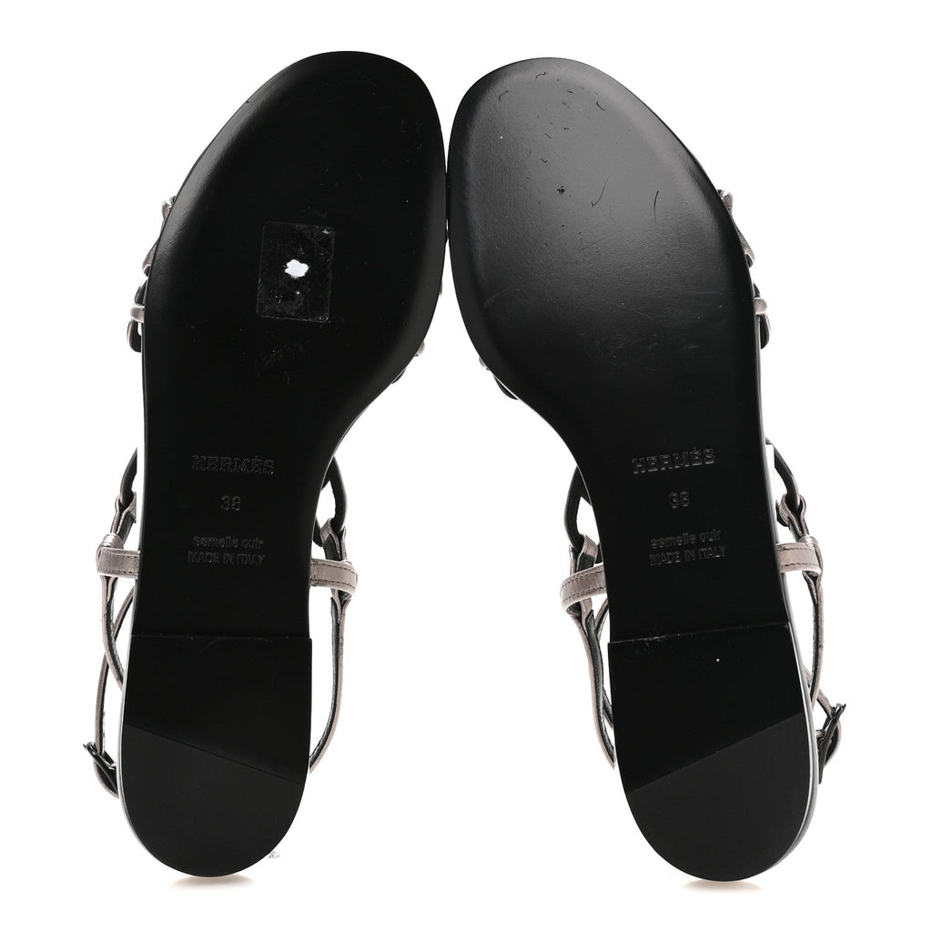 Metallic Nappa Naos Sandals 38 Champange