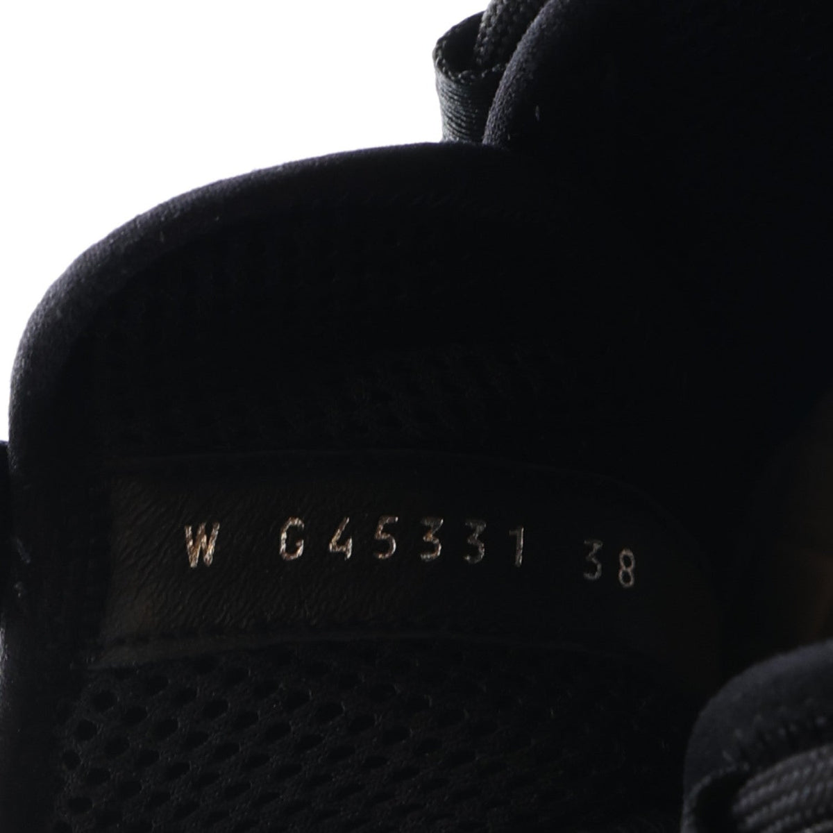 Suede Calfskin Nylon Grosgrain CC Sneakers 38 Black