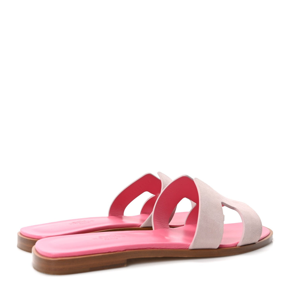Suede Goatskin Oran Sandals 38 Rose Porcelaine