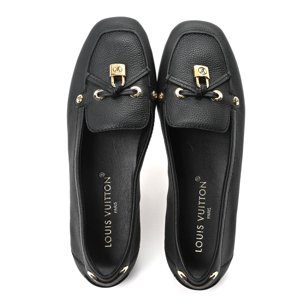 Grained Calfskin Flore Card Shoe 40 Black