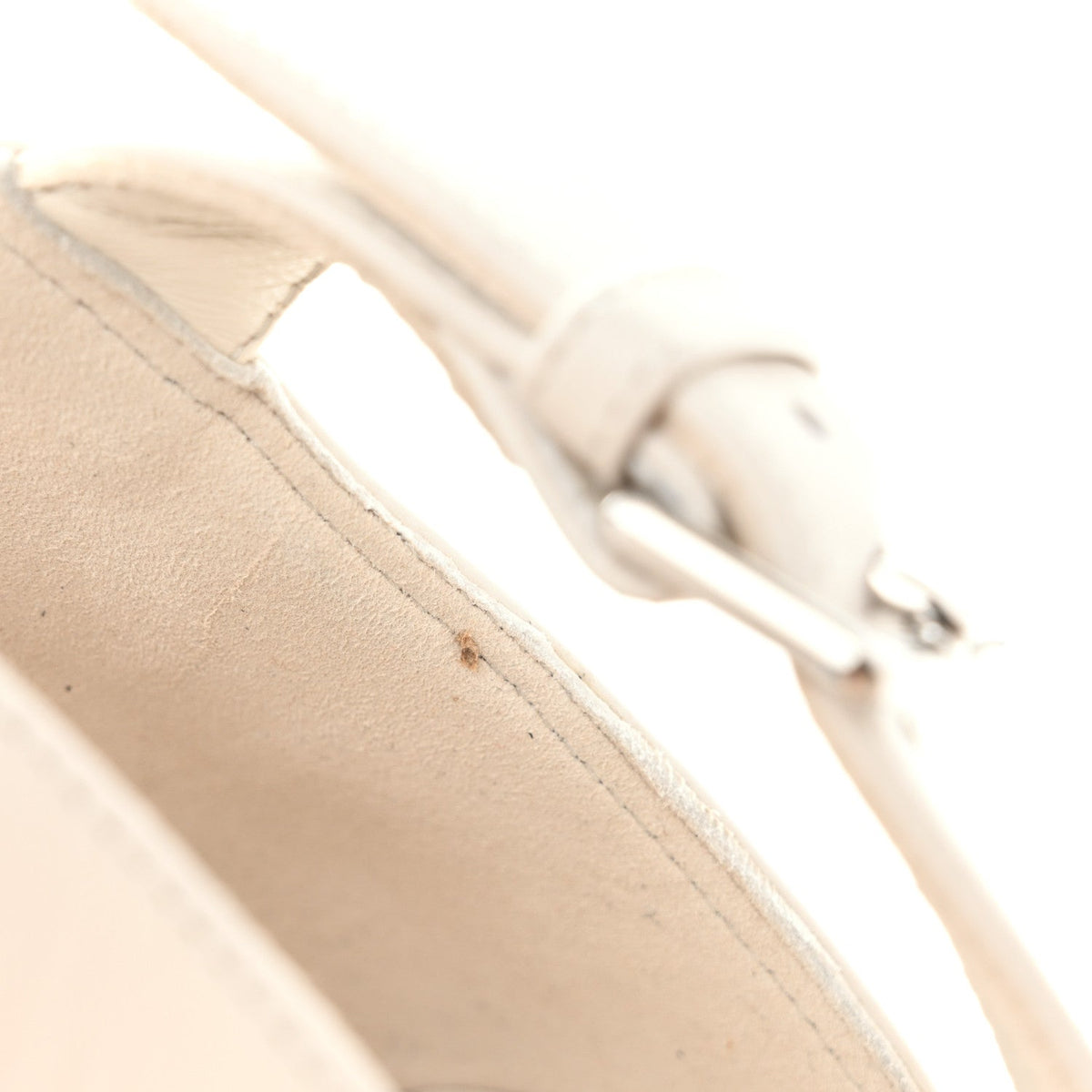Calfskin Illusion 35 Wedge Sandals 40 Blanc De Paris