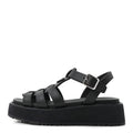 Foam Rubber Metal Triangle Logo Soft Cage Women Sandals 39 Black