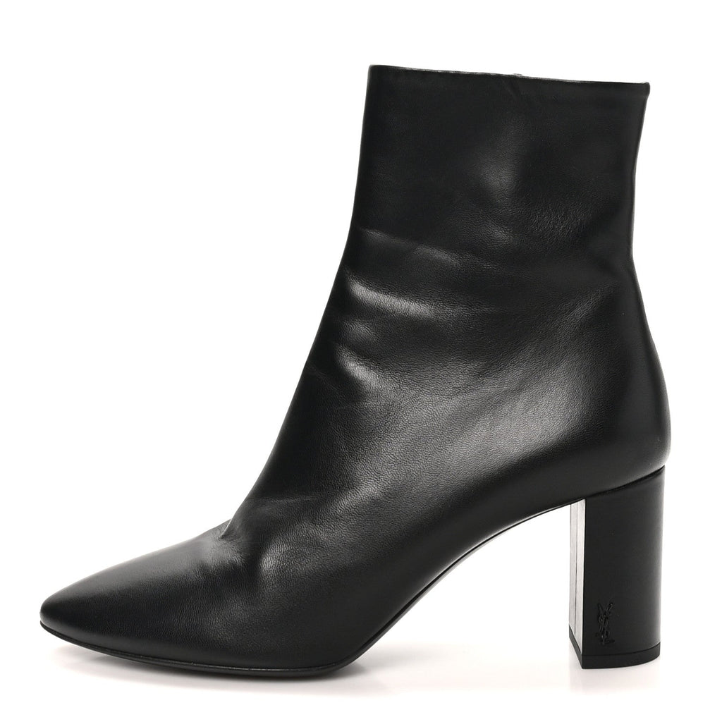 Nappa Vendome Loulou Ankle Zip Boot 39.5 Black