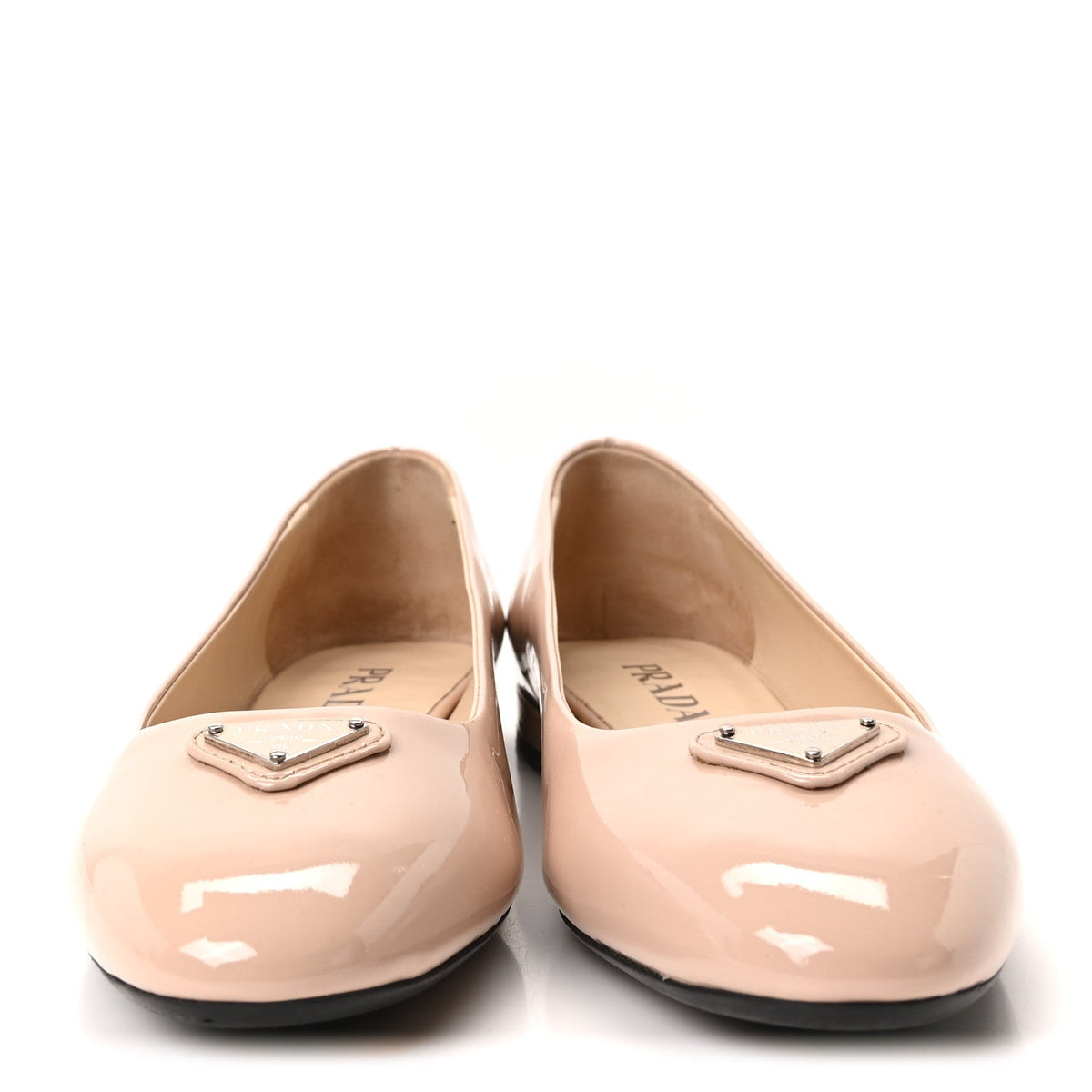 Vernice Triangle Ballerina Flats 36 Cipria