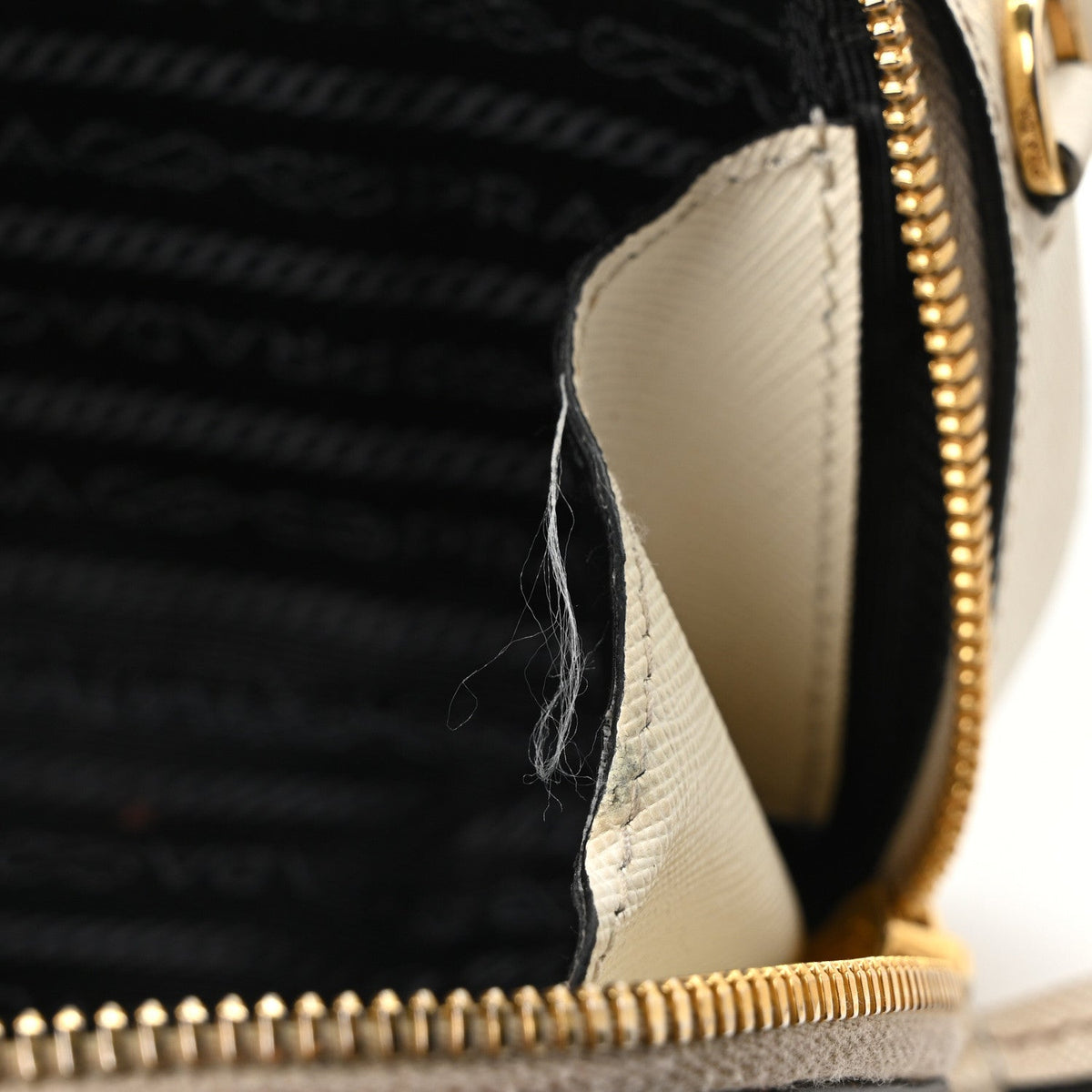 Saffiano Lux Odette Belt Bag White