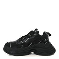 Technical Fabric Allover Logo Mens Triple S Sneakers 40 Black White