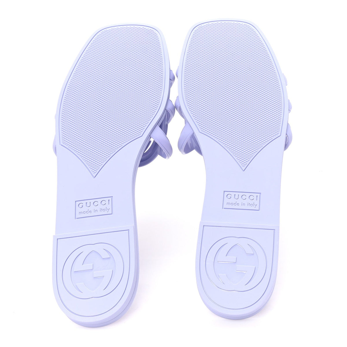Rubber Interlocking G Womens Slide Sandals 40 Roger Glicine