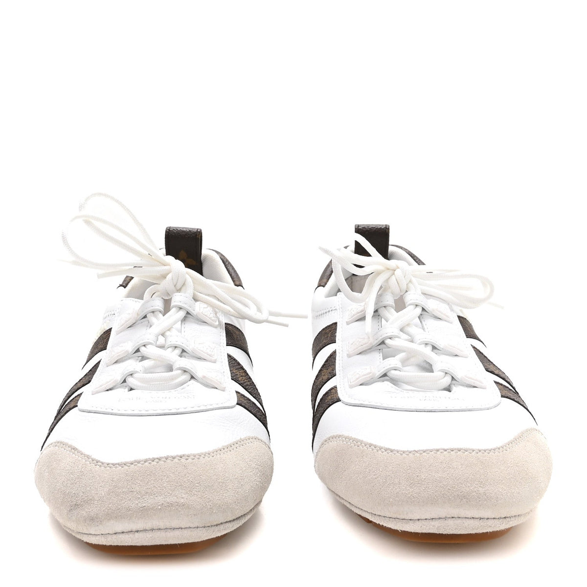 Monogram Calfskin Womens LV Sneakerina 40 White