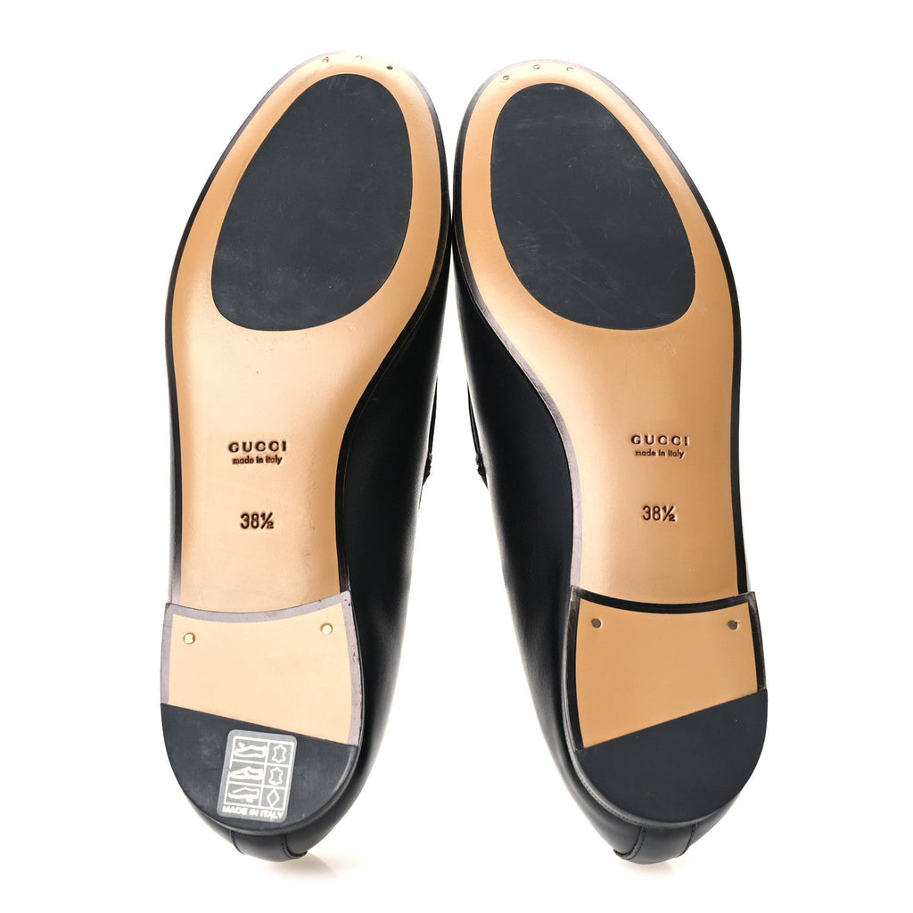 Calfskin Womens Jordaan Loafers 38.5 Black