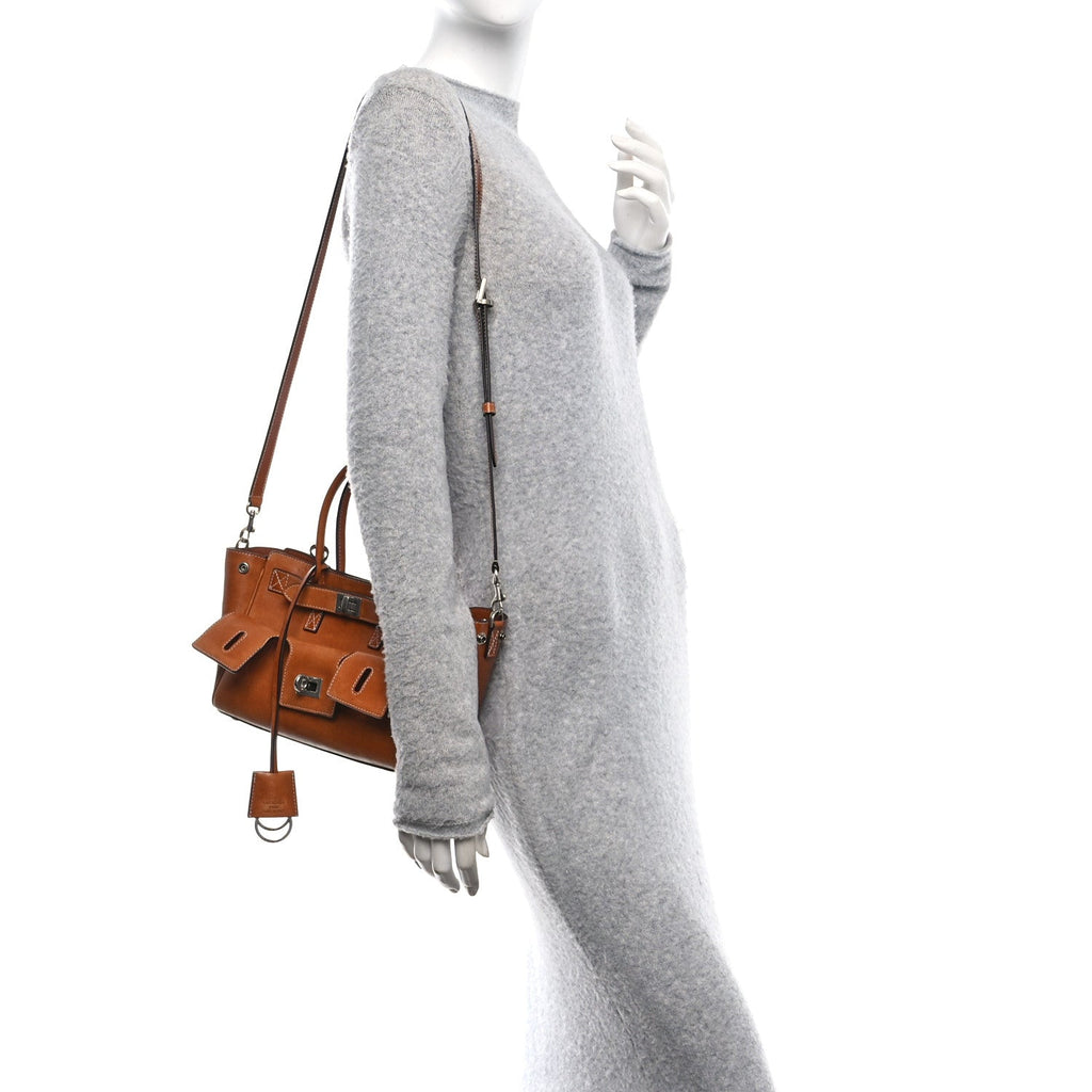 Vegetable Tanned Lambskin Mini Bel Air Carry All Bag Tan Cowboy