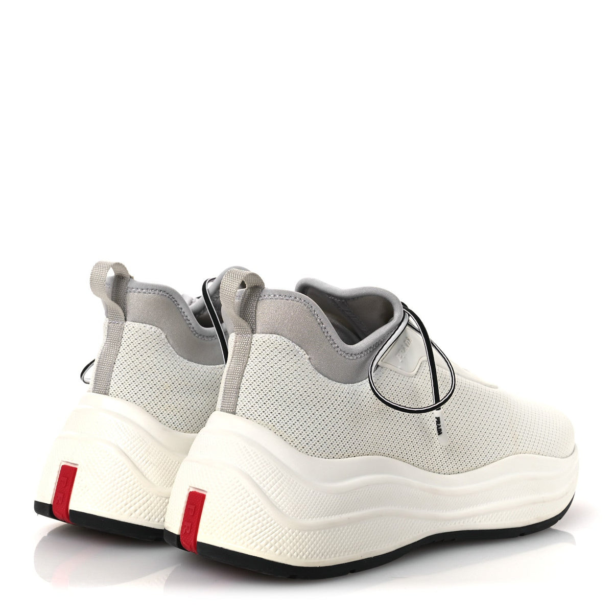 Mesh Neoprene America's Cup 45mm Womens Sneakers 37.5 White Alluminio