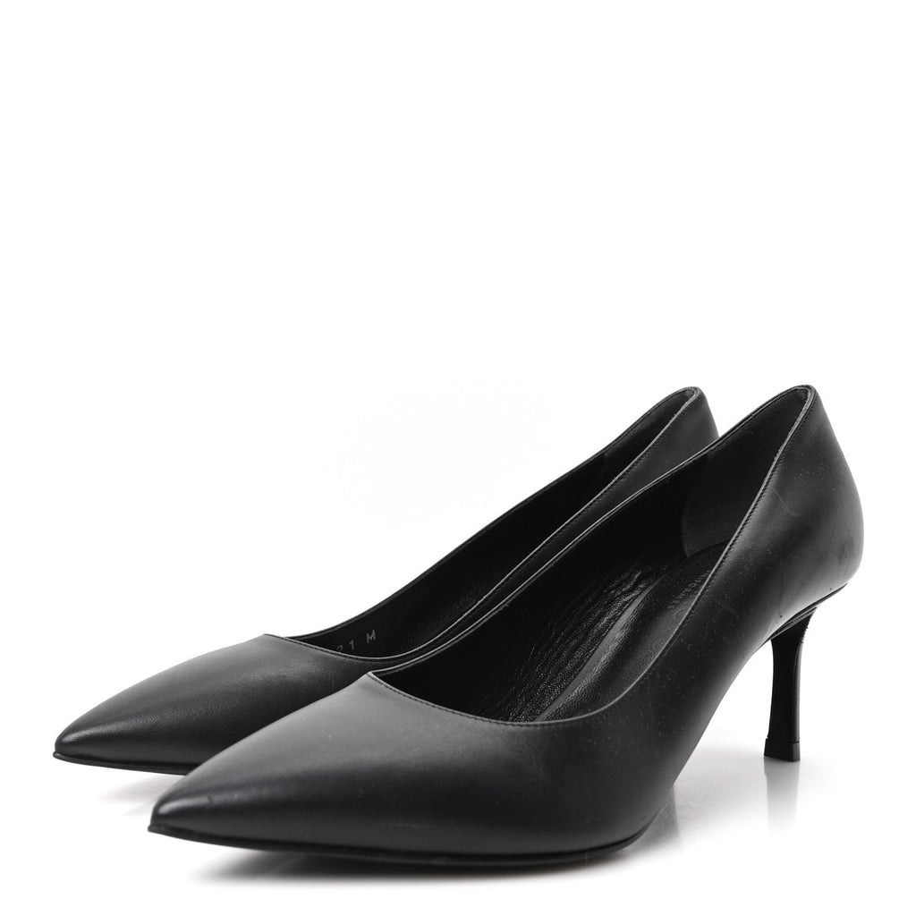 Calfskin Cherie Pumps 37.5 Black