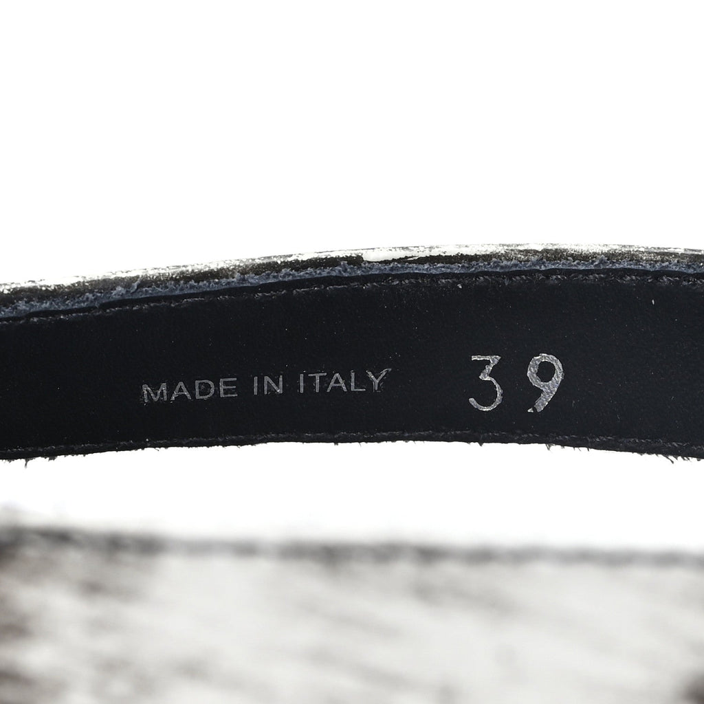 Spazzolato Fume Re-Edition 1996 Buckle Sandals 39 Bianco