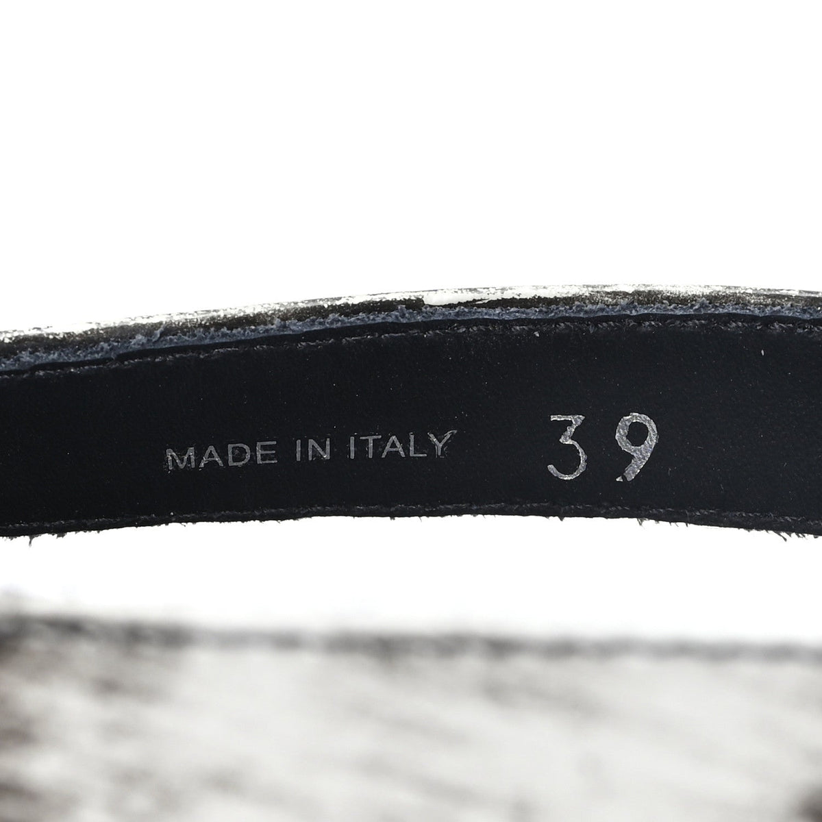 Spazzolato Fume Re-Edition 1996 Buckle Sandals 39 Bianco