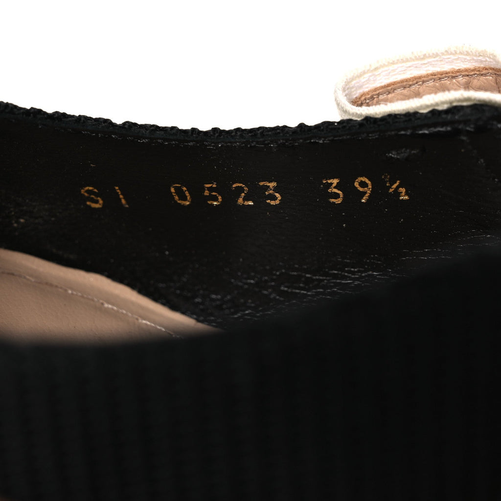 Technical Canvas Ribbon J Adior Slingback 65mm Pumps 39.5 Black