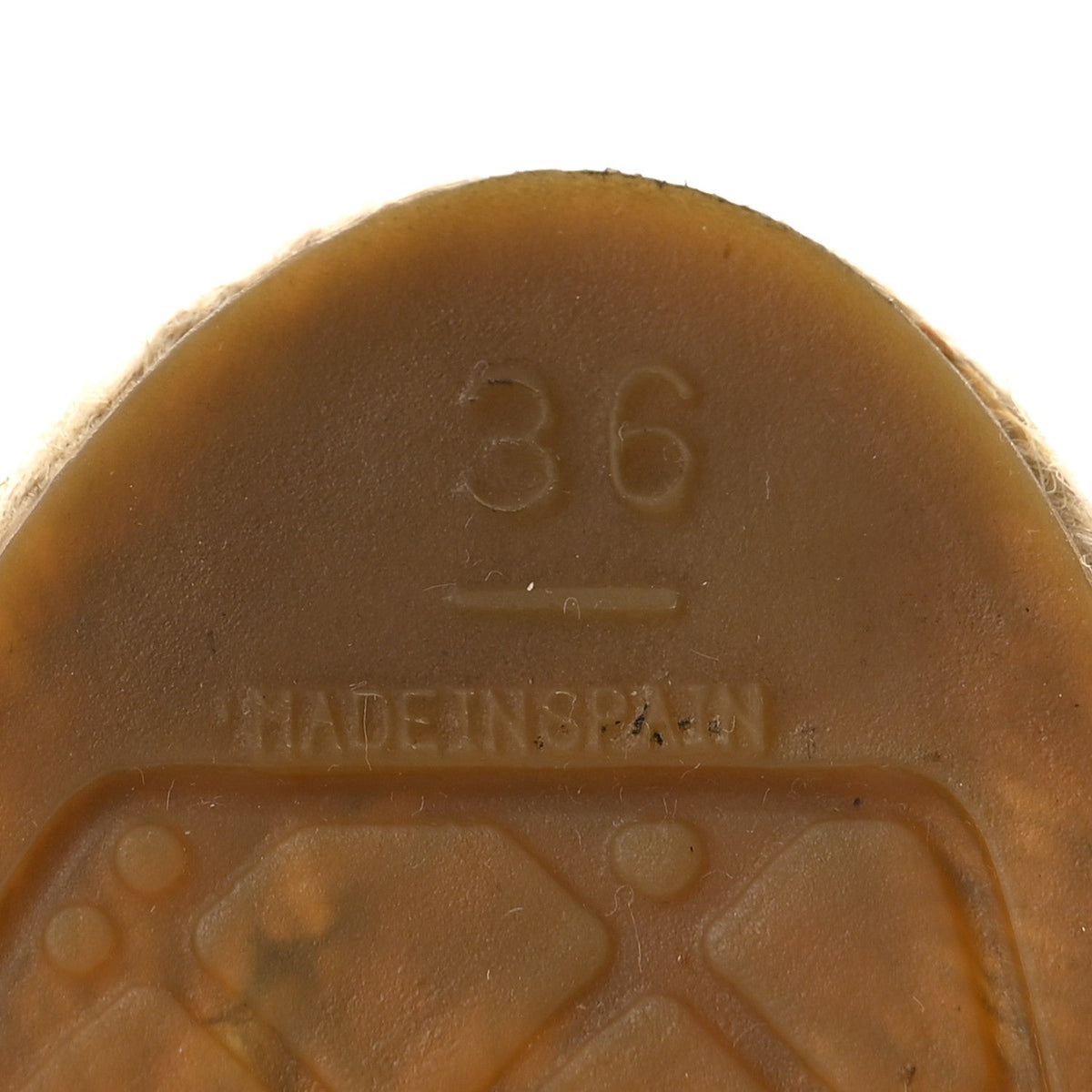 Lambskin CC Espadrilles 36 Beige Black