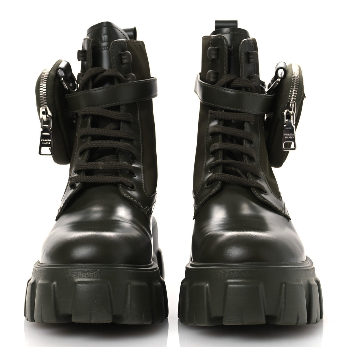 Spazzolato Rois Re-Nylon Metal Triangle Logo Monolith Pouch Pocket 55mm Boots 40 Militare