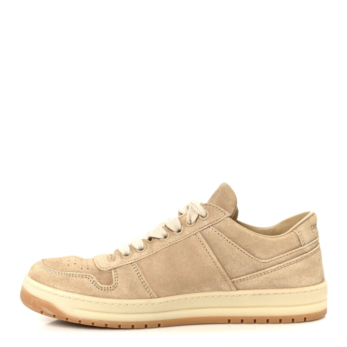 Suede Triangle Womens Downtown Low Top Sneakers 37 Ecru