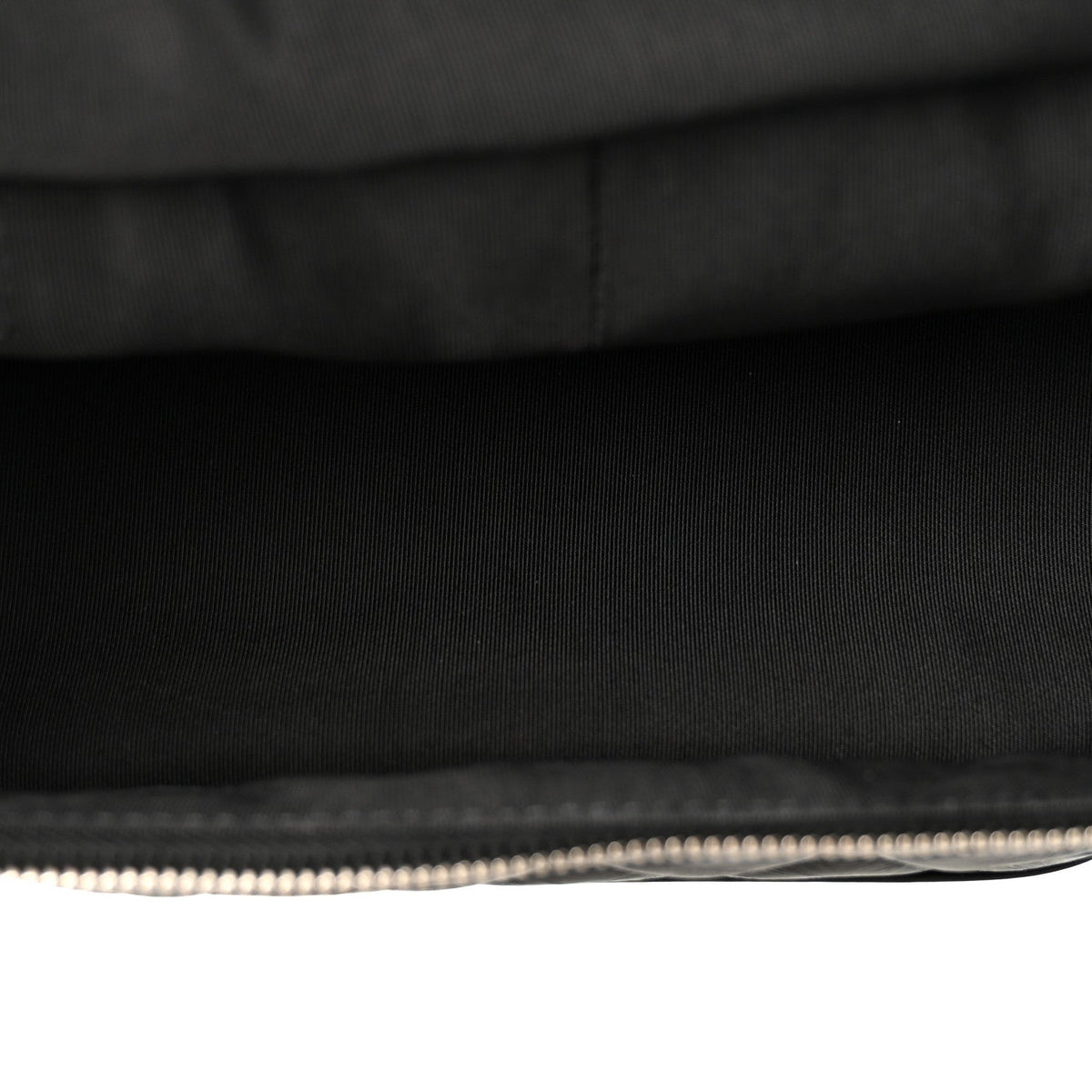 Crumpled Calfskin PVC Quilted Backpack Black