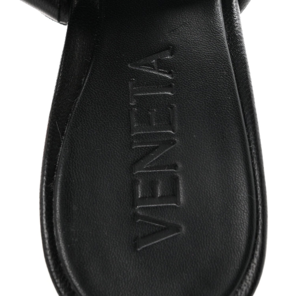 Nappa Intrecciato Blink Mule Sandals 35 Black
