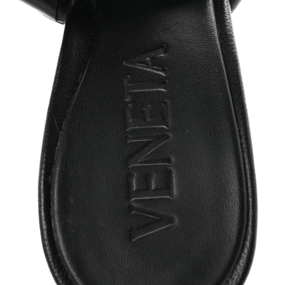 Nappa Intrecciato Blink Mule Sandals 35 Black