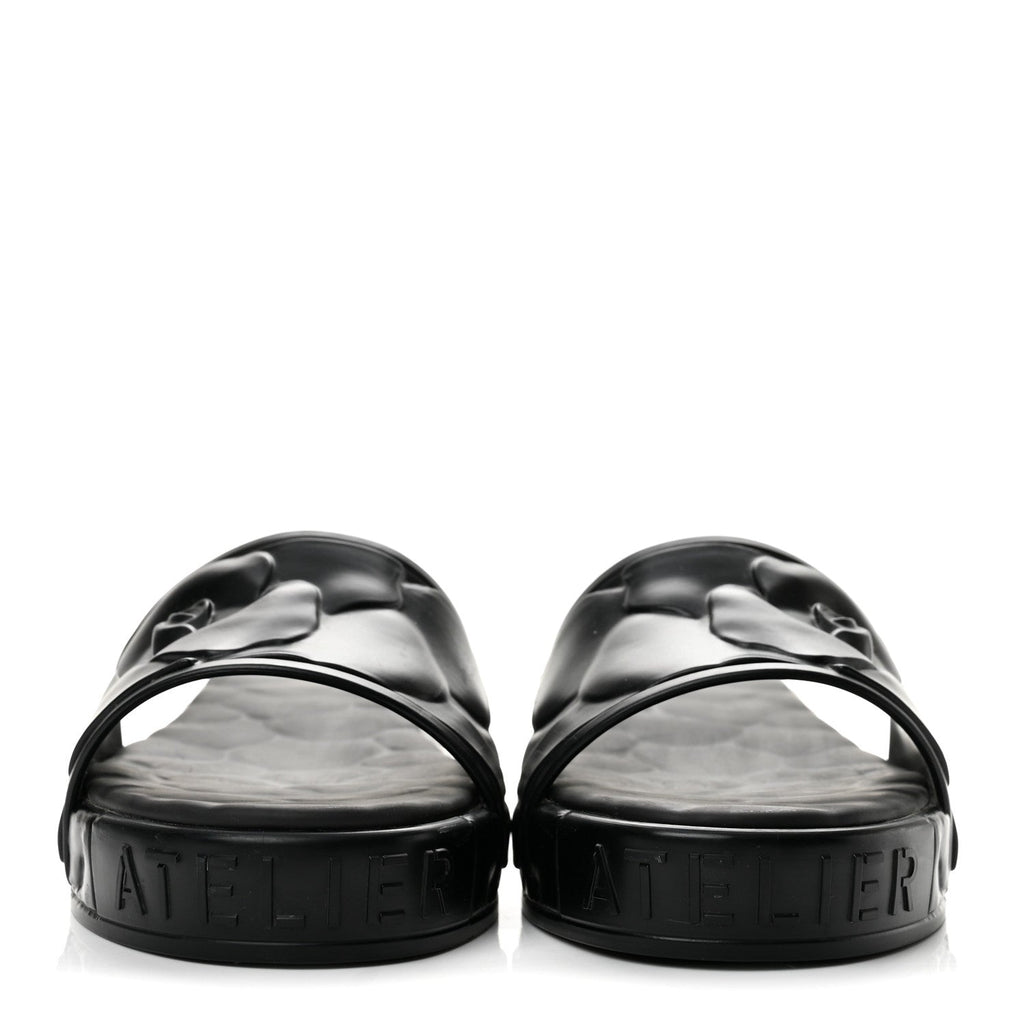 Rubber Atelier 03 Rose Edition 25/40mm Platform Slide Sandals 38 Black
