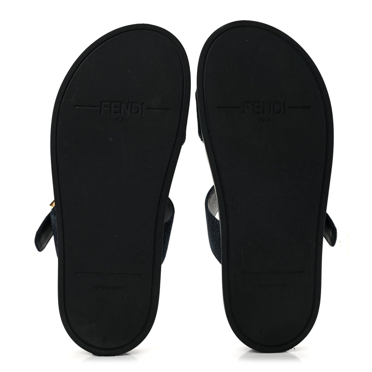 Denim FF Fendi Feel Sandals 38 Blue