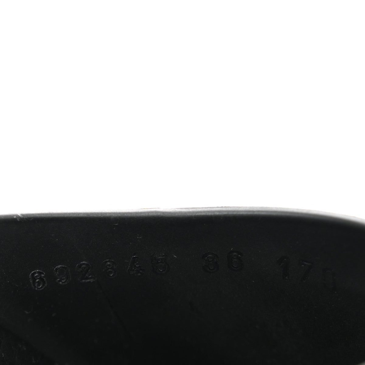 Soft Rubber Womens Interlocking G Platform 42mm Slide Sandals 36 Black