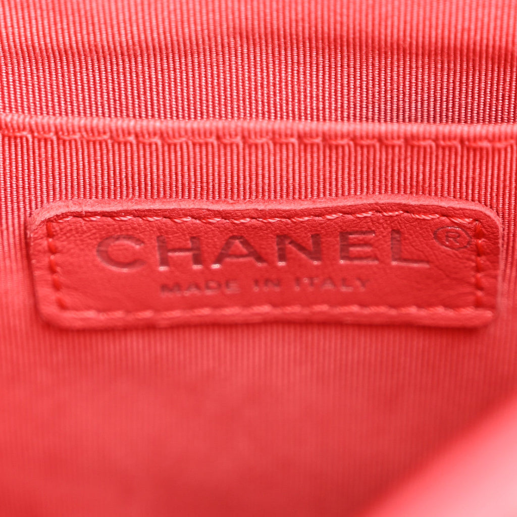 Lambskin Quilted Small Urban Spirit Backpack Red