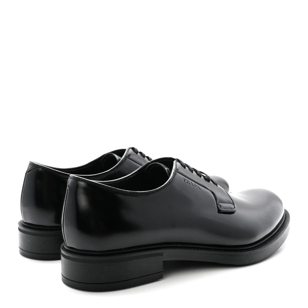 Spazzolato Mens Derby Loafers 7.5 Black