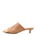Lambskin Stretch Mule 40mm Sandals 39 Beige