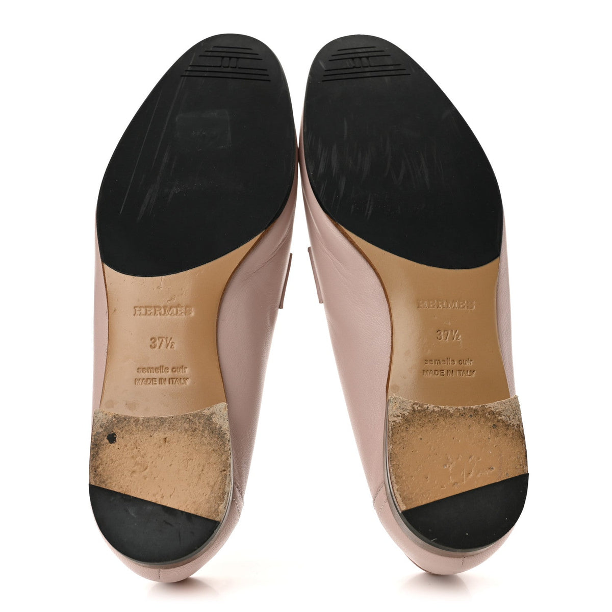 Goatskin Womens Royal Loafers 37.5 Rose Porcelain White