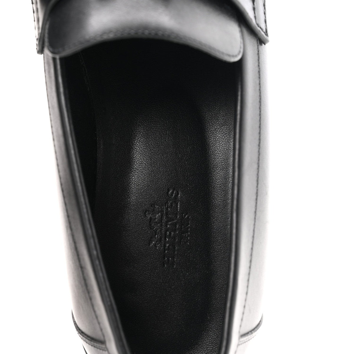 Calfskin Womens Faubourg Loafers 40 Black