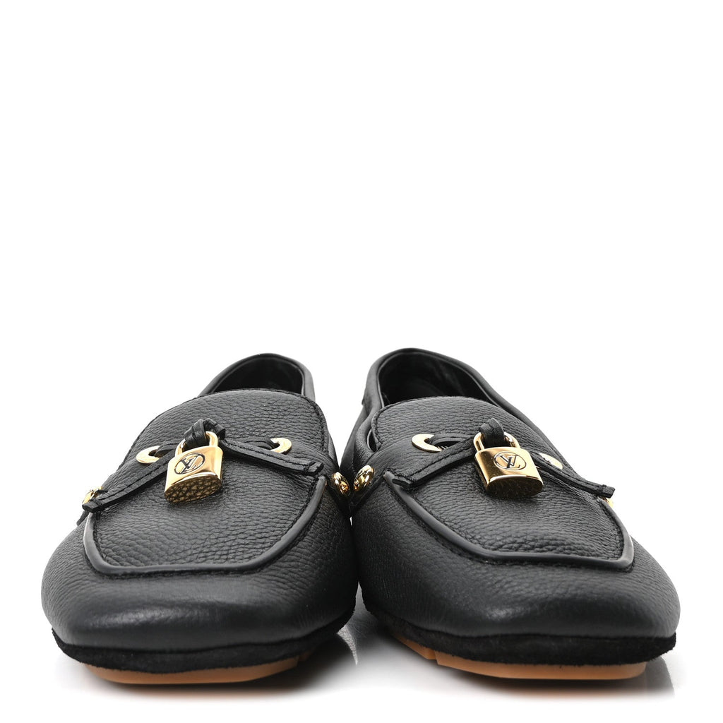 Grained Calfskin Flore Card Shoe 40 Black