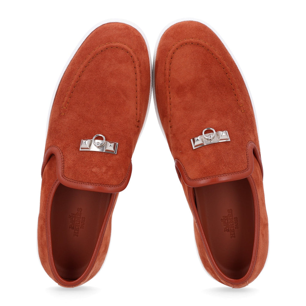 Suede Goatskin Nappa Jour Loafers 39 Gold