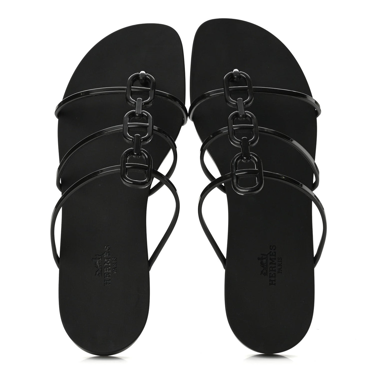 Rubber Womens Mykonos Sandals 40 Black