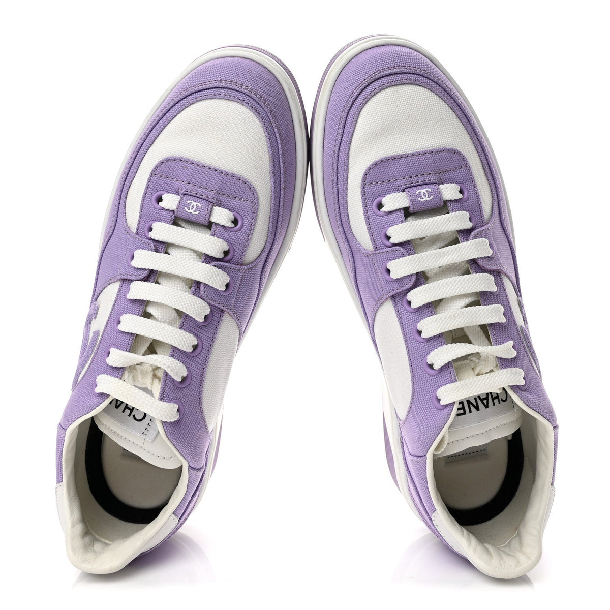 Cotton Sneakers 39 Purple White