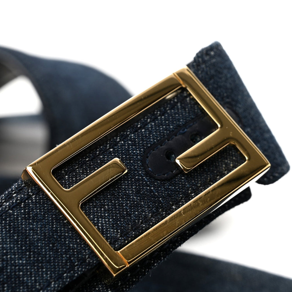 Denim FF Fendi Feel Sandals 38 Blue