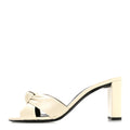 Lambskin Bianca Mules 40.5 Pearl