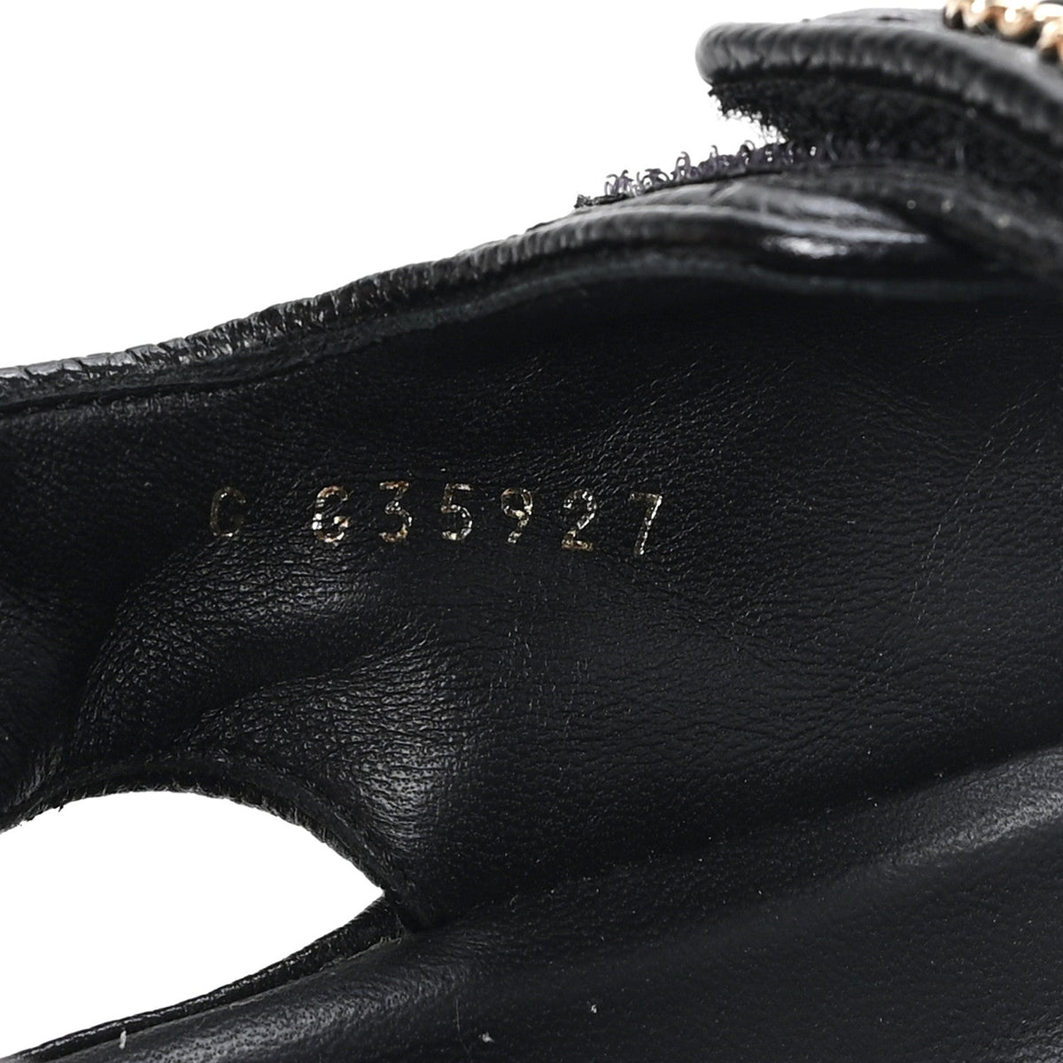 Grained Calfskin Velcro Dad Sandals 37 Black