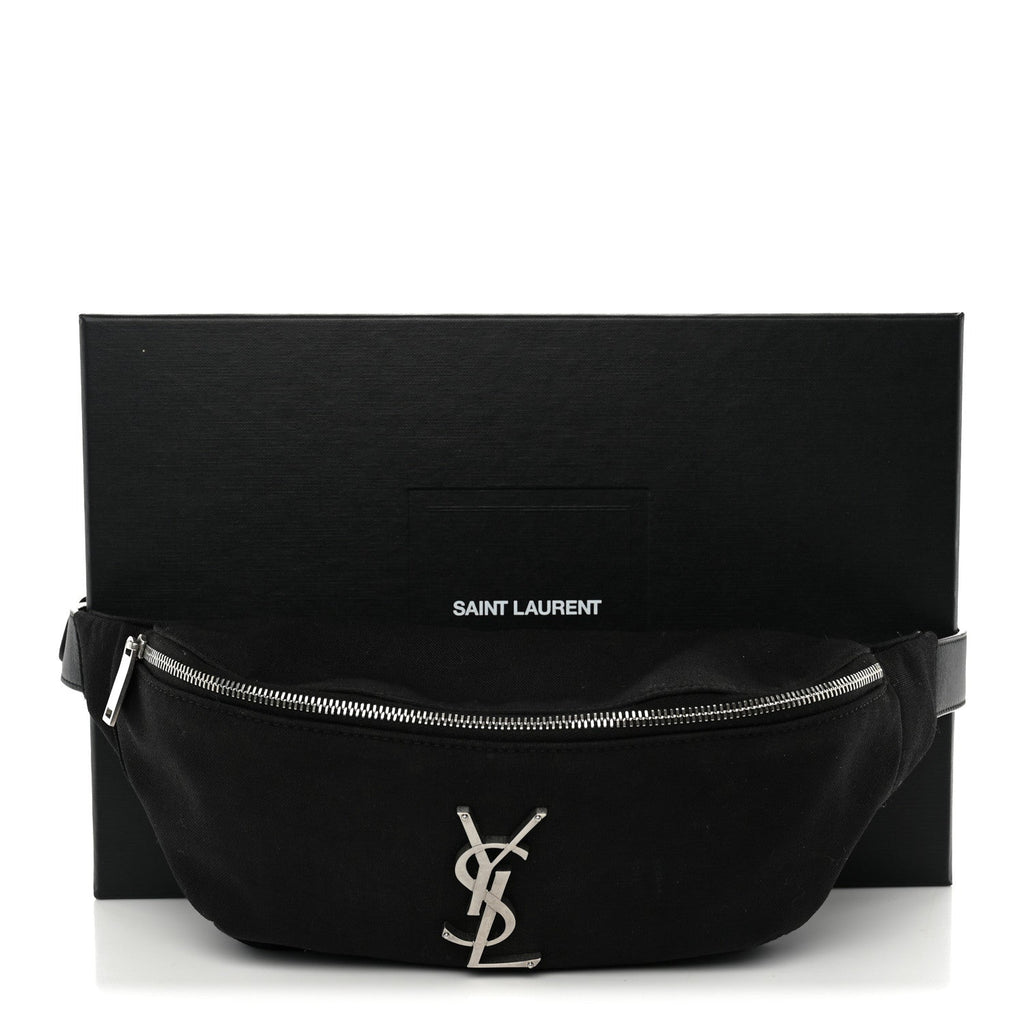 Canvas Monogram Belt Bag Black
