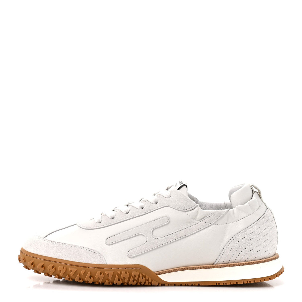 Nappa Suede Goatskin Womens Jet Sneakers 40.5 White