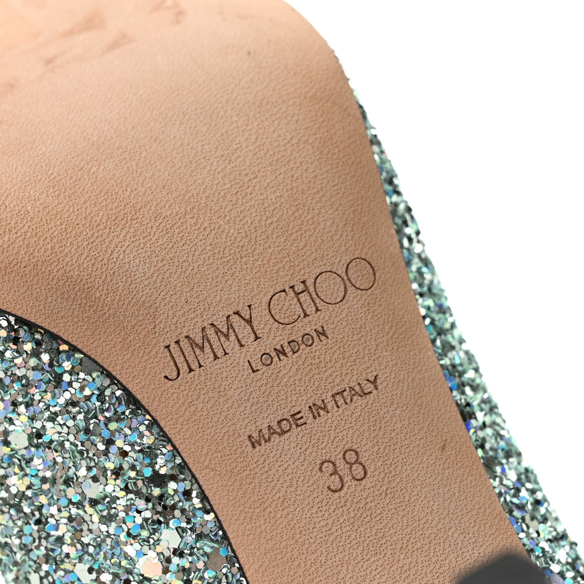 Glitter Pointy Toe Romy 85 Pumps 38 Turquoise
