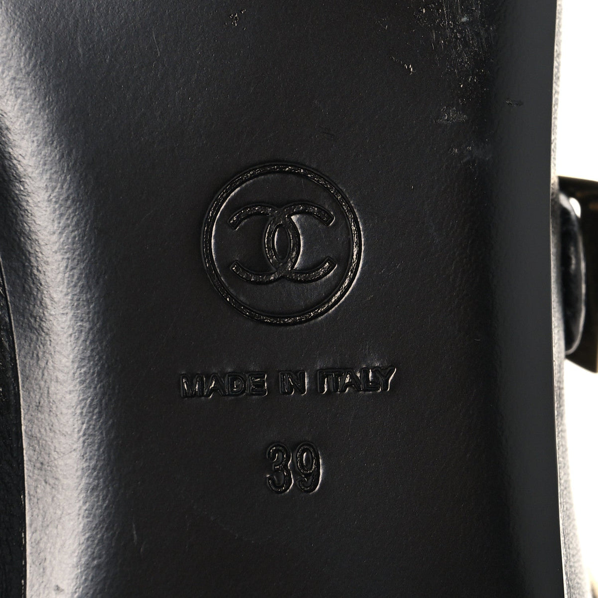 Lambskin Mary Jane Flats 39 Black