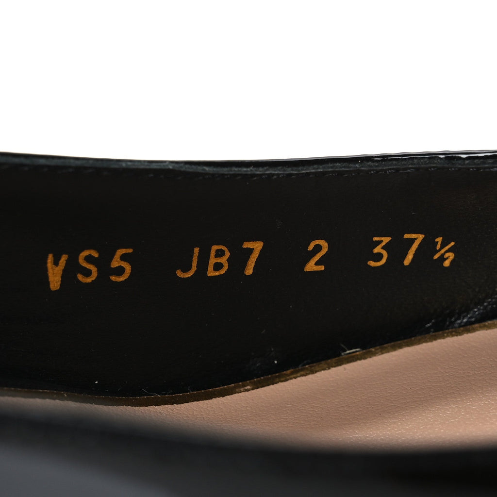 Patent Signature VLogo Slingback 65mm Pumps 37.5 Black