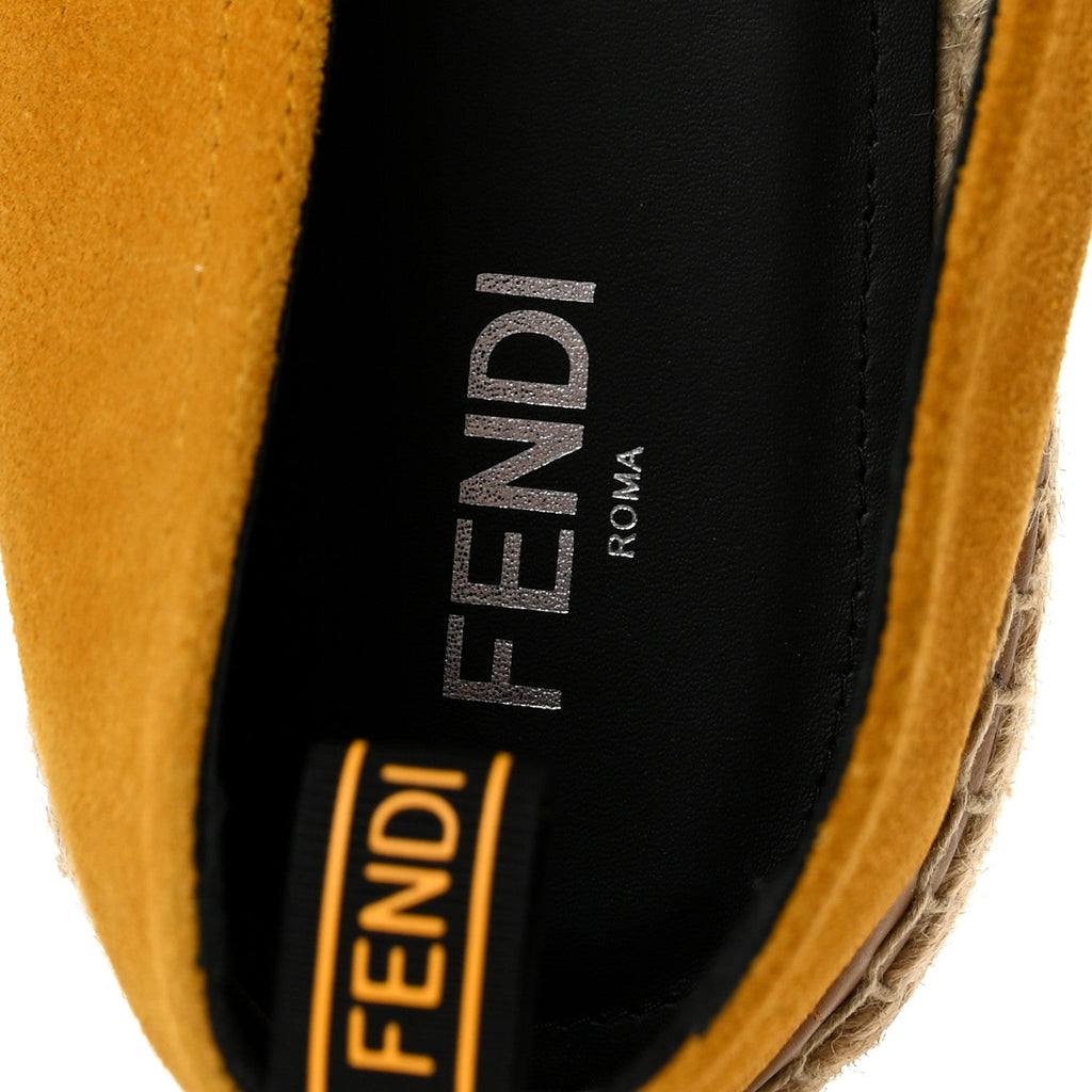 Canvas Suede Zucca FF Pequin Mens Espadrilles 10 Maya Black